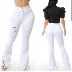 White Bell bottom Jeans